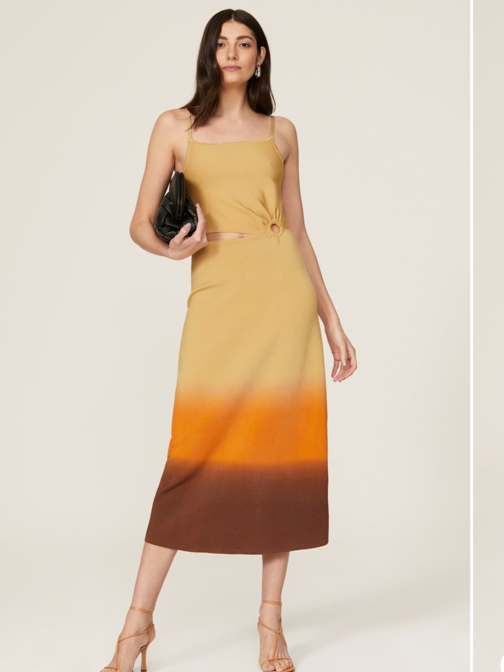 Sandro Aja Cutout Ombré Midi Dress